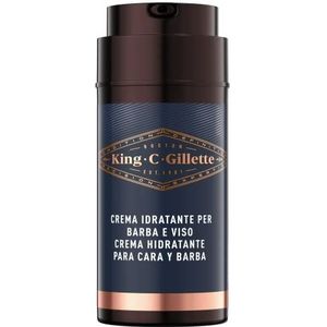 King C. Gillette - Hydraterende Gezicht en Stoppelbaard Crème - 50ml - Met Vitamine B3 en Arganolie