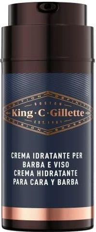 King C. Gillette - Hydraterende Gezicht en Stoppelbaard Crème - 50ml - Met Vitamine B3 en Arganolie