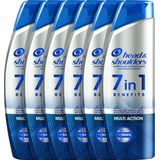 Head & Shoulders 7in1  Krachtige Anti-Roos Shampoo - Voor Mannen - Voordeelverpakking - 6 x 225 ml