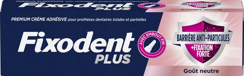Fixodent - Plus Premium - Kleefpasta - Anti-Voedselresten - 40 g