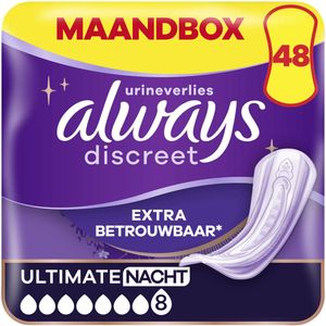 Always Discreet - Incontinentieverband bij Urineverlies - Dames - Plus Long - 48 stuks