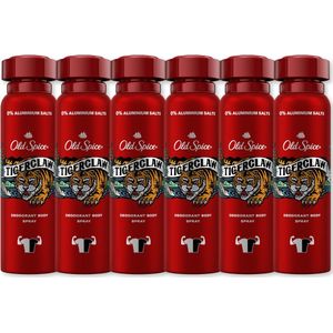 Old Spice Tigerclaw deodorant / bodyspray 6 x 150
