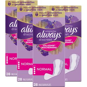 Always Discreet - Inlegkruisjes - Normal - Ultradun - Flexibele Kern