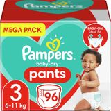 Pampers - Baby Dry Pants - Maat 3 - Mega Pack - 96 luierbroekjes