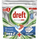 5x Dreft Platinum Plus All In One Vaatwastabletten Deep Clean 28 stuks