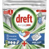 Dreft Platinum Plus All In One Vaatwastabletten Deep Clean 28 stuks