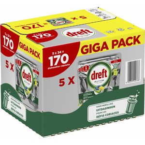 Dreft Platinum All In One Vaatwascapsules Citroen 170 stuks