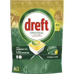 Dreft Original Hawaii Edition All in One Tabs - 40 capsules