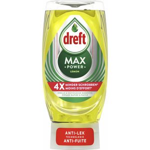 Dreft Max Power afwasmiddel Lemon (8 flessen - 370 ml)