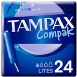 Tampons - Compak Lite - 24 Stuks - Voor Lichte Tot Matige Menstruatie