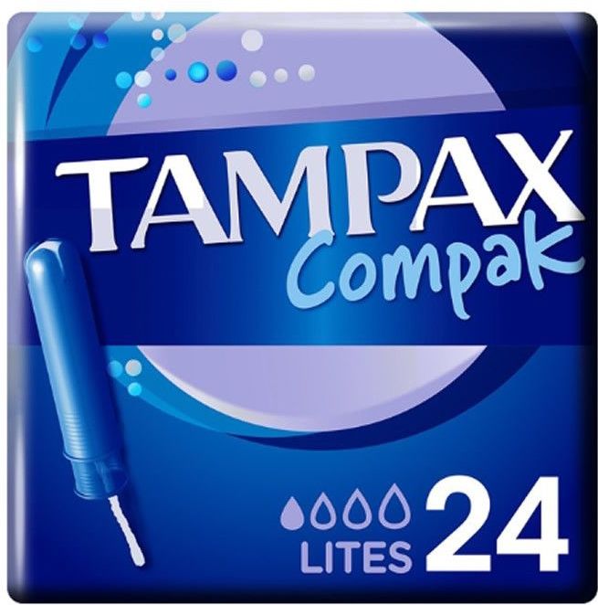Tampons - Compak Lite - 24 Stuks - Voor Lichte Tot Matige Menstruatie