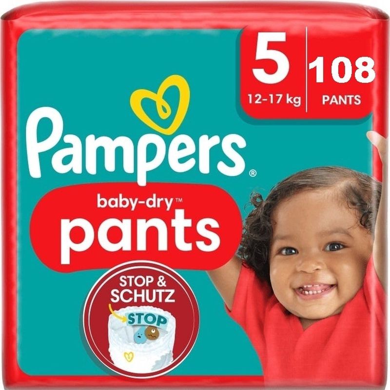 Pampers - Baby Dry Pants - Maat 5 - Megapack - 108 stuks - 12/17KG