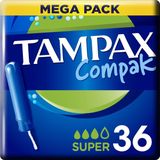 Tampax Compak Super Tampons - Met Inbrenghuls - 36 stuks