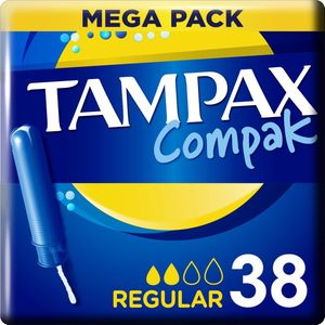 Tampax - Compak - Tampons - Compact - Zonder Parfum - 16 Stuks