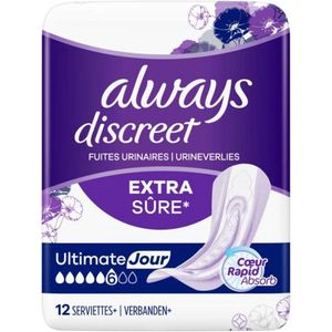 Always Discreet Ultimate Dag Verbanden 12 Stuks