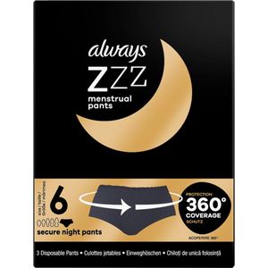 Always - ZZZ 3 - Hygiënische Wegwerpslips - 360° Bescherming - Voor Nachtgebruik