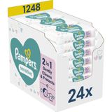 Pampers - Billendoekjes Sensitive - 1248 Stuks - 100% Plantaardige Vezels
