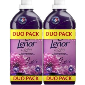 Lenor Wasverzachter Amethist & Bloemen Boeket Duopack 2 x 45 wasbeurten 2 x 1035 ml