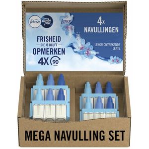 Ambi Pur 3Volution - Ontwakende Lente - Elektrische Luchtverfrisser - Navulling 4 stuks