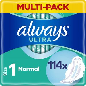 Always Ultra Normal - Maat 1 - Maandverband Met Vleugels - 114 stuks