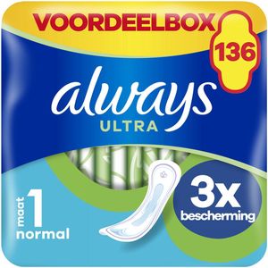 Always Ultra Normal - Maat 1 - Maandverband - 136 stuks