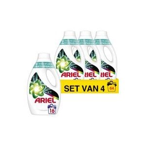 Ariel Vloeibaar Wasmiddel +Touch Van Lenor Unstoppables - Kleur - Voordeelverpakking 4 x 16 Wasbeurten