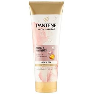 Pantene Pro-V Miracles Dikke en volumineuze haarbalsem zonder siliconen, met biotine en rozenwater, helpt bij de versterking van het haar tegen stijlschade, 200 ml