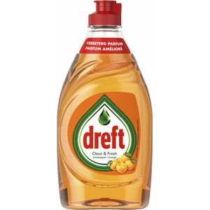 Dreft afwasmiddel - Clean & Fresh - Sinaasappel - voordeelverpakking - 10x 340 ml