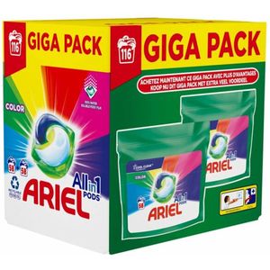 Ariel - All-in-One Color - Wasmiddel Pods - 116 stuks