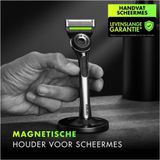 GilletteLabs With Exfoliating Bar Van Gillette - Magnetische Houder - 1 Scheermes - 1 Scheermesje
