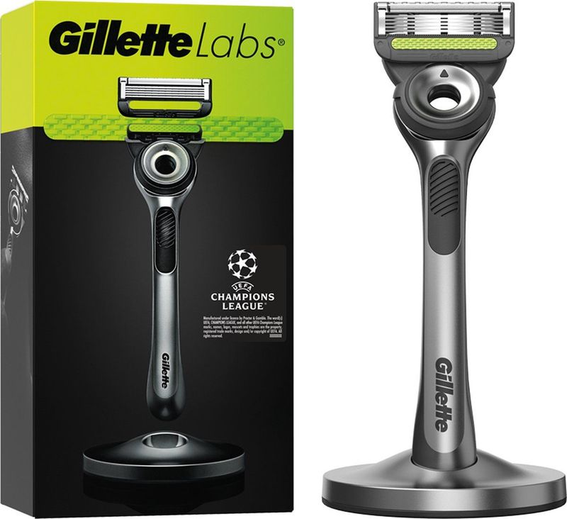 GilletteLabs With Exfoliating Bar Van Gillette - Magnetische Houder - 1 Scheermes - 1 Scheermesje