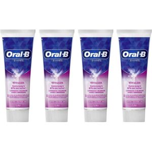 Oral-B Tandpasta Voordeelverpakking - 3D White Vitalize - 4 x 75 ml