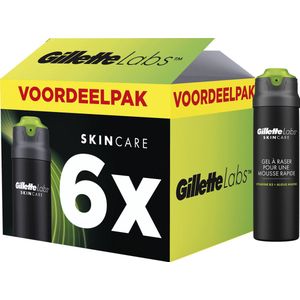 GilletteLabs Snel Schuimende scheergel - 6 x 198 ml - voordeelverpakking