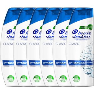 Head & Shoulders Classic - Anti-roos shampoo - Tot 100% Roosvrij - Voordeelverpakking 6 x 285 ml