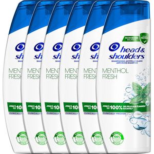 Head & Shoulders Menthol Fresh - Anti-roos shampoo - Tot 100% Roosvrij - Voordeelverpakking 6 x 285 ml