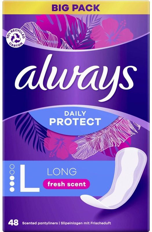 Always - Daily Protect - Inlegkruisjes - 48 st - Ademend Materiaal