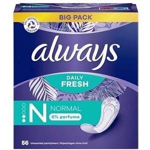 always Slipeinlagen Daily Fresh Normal für Slip, 56 St.
