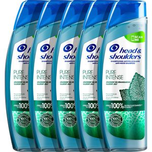 Head & Shoulders Pure Intense Kalmeert Jeuk - Anti-roos - shampoo - Met Pepermunt - 5 x 250ml