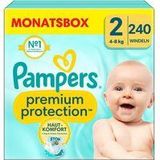 Pampers® Windeln Monatsbox premium protection™ Größe Gr.2 (4-8 kg) für Neugeborene, 240 St.