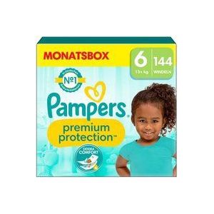 Pampers Premium Protection - Maat 6 (13kg+) - 144 Luiers - Maandbox