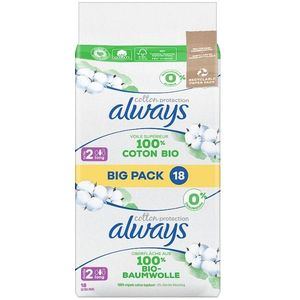 Always - Cotton Protection - Maandverband - Lang - 100% Biologisch Katoen