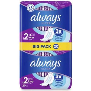 Always Ultra - Maandverband - 2 Long With Wings - 20st