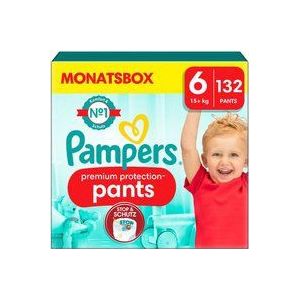 Pampers Premium Protection Pants - Maat 6 (15kg+) - 132 Luierbroekjes - Maandbox