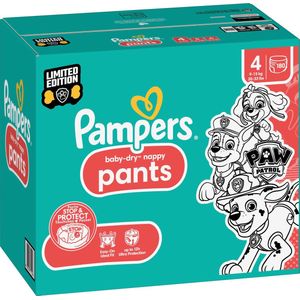 Pampers Baby Pants Baby Dry Maat 4 Maxi (9-15 kg) Limited Edition Paw Patrol, Maandbox, 180 luierbroekjes