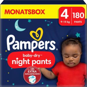 Pampers Baby Dry Night Pants Luierbroekjes Maat 4 (9kg-15kg) 180 stuks