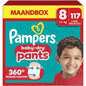 Pampers - Baby-Dry Pants - Maat 8 - 117 Luierbroekjes - Maandbox