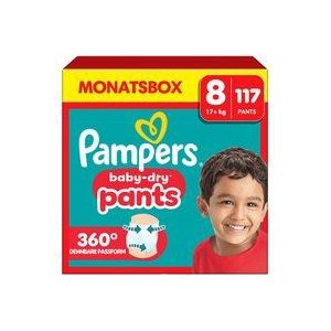 Pampers Baby-Dry Pants - Maat 8 (19kg+) - 117 Luierbroekjes - Maandbox