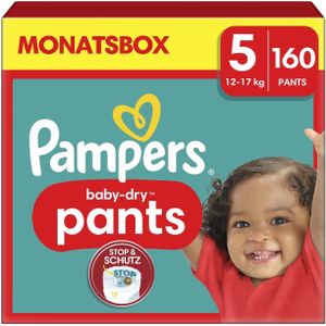 Pampers Baby-Dry Pants - Maat 5 (12kg-17kg) - 160 Luierbroekjes - Maandbox