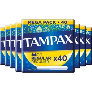 Tampax Regular - Tampons - Met Kartonnen Inbrenghuls - Voordeelverpakking 8 x 40 Stuks