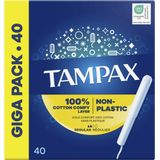 Tampax - Regular - Tampons Met Kartonnen Inbrenghuls - 40 Stuks